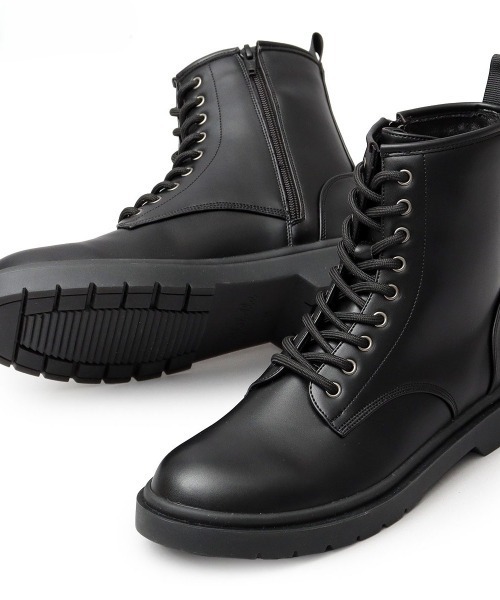 BACKYARD FAMILY(バックヤードファミリー)の「glabella LACE UP BOOTS(ブーツ・メンズ・ブラック・25cm/26cm/27cm)」の2枚目の写真