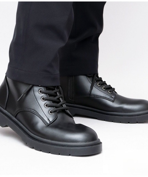 BACKYARD FAMILY(バックヤードファミリー)の「glabella LACE UP BOOTS(ブーツ・メンズ・ブラック・25cm/26cm/27cm)」の3枚目の写真