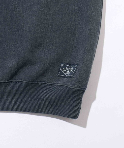 NAVY（ネイビー）の「NAVY 裏起毛ウォッシュバルーントレーナー（スウェット・メンズ・杢グレー/ネイビー系/ブラック/ブラック系/ブラウン・S/M/L/XL）」の22枚目の写真