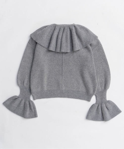 2way Ruffle Collar Knit / 2WAYラッフルカラーニット（ニット