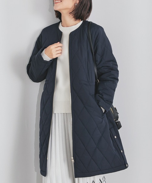 キルティングコート（ノーカラーコート）｜GLACIER lusso（グラシア