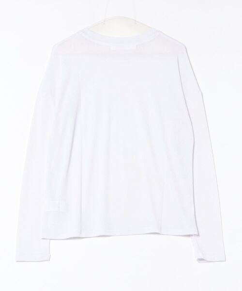 Chiina(チーナ)の「Chiina/【紫外線・日焼け対策にも○】クルーネック シアー カットソー(Tシャツ/カットソー・レディース・イエロー/グレー/ブラック/ホワイト・FREE)」の5枚目の写真