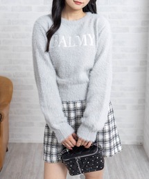 clear | ロゴ刺繍フェザーニットトップス［大人 カジュアル 着回し力抜群］≪AW新作≫(ニット/セーター)