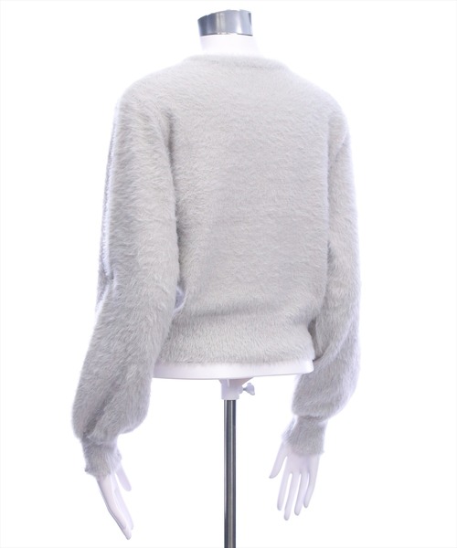 clear（クリア）の「ロゴ刺繍フェザーニットトップス［大人 カジュアル 着回し力抜群］≪AW新作≫（ニット/セーター・レディース・アイボリー/グレー/ホワイト系その他2/ベージュ/ピンク・F）」の6枚目の写真