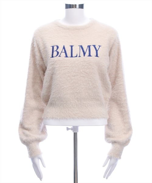 clear（クリア）の「ロゴ刺繍フェザーニットトップス［大人 カジュアル 着回し力抜群］≪AW新作≫（ニット/セーター・レディース・アイボリー/グレー/ホワイト系その他2/ベージュ/ピンク・F）」の12枚目の写真