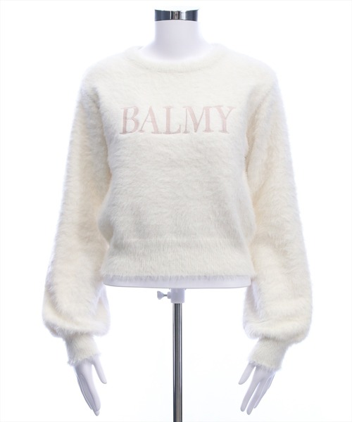 clear（クリア）の「ロゴ刺繍フェザーニットトップス［大人 カジュアル 着回し力抜群］≪AW新作≫（ニット/セーター・レディース・アイボリー/グレー/ホワイト系その他2/ベージュ/ピンク・F）」の14枚目の写真