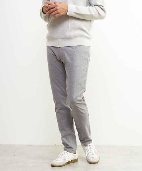 MEN'S MELROSE(メンズメルローズ)の「ソフトサーモヘリンボーンスリムテーパード5ポケットパンツ(その他パンツ・メンズ・ブラウン/ネイビー/グレー/チャコールグレー・2/4/5/3)」の3枚目の写真