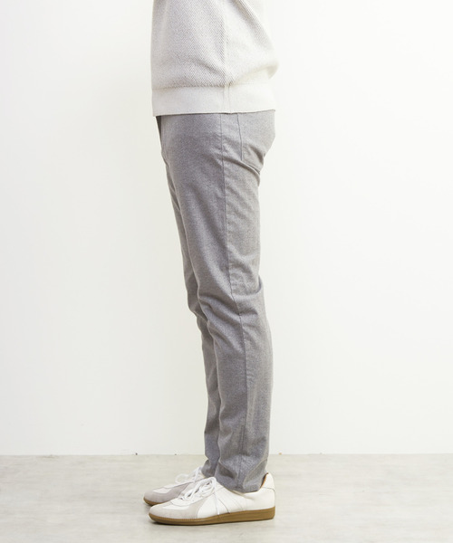 MEN'S MELROSE(メンズメルローズ)の「ソフトサーモヘリンボーンスリムテーパード5ポケットパンツ(その他パンツ・メンズ・ブラウン/ネイビー/グレー/チャコールグレー・2/4/5/3)」の6枚目の写真