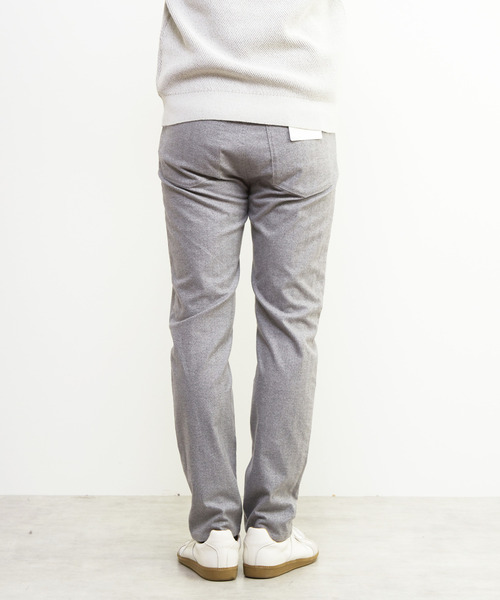 MEN'S MELROSE(メンズメルローズ)の「ソフトサーモヘリンボーンスリムテーパード5ポケットパンツ(その他パンツ・メンズ・ブラウン/ネイビー/グレー/チャコールグレー・2/4/5/3)」の7枚目の写真