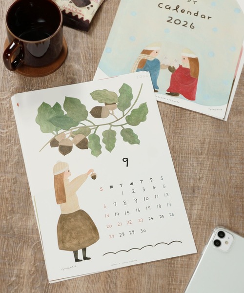 セール】[2026年度]cozyca 壁掛けカレンダー（ポスター/アート