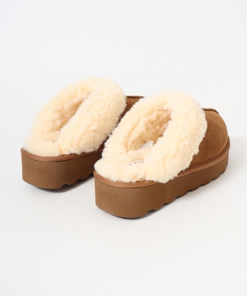 FUNALIVE(ファンアライブ)の「L.B.Evans Hazel scuff 厚底ボアスリッポン(スリッポン・レディース・ブラック/グレー/ブラウン・22cm/23cm/24cm/25cm/26cm)」の17枚目の写真