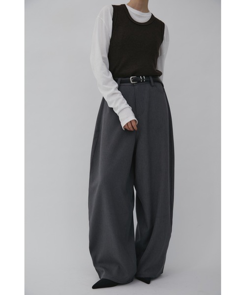 VION(ヴィオン)の「ベーシックリブニットタンクトップ / Basic Rib Knit Tanktop(タンクトップ・レディース・グレー/ブラック/ブラウン・FREE)」の11枚目の写真