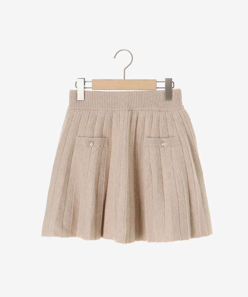 MAJESTIC LEGON（マジェスティックレゴン）の「キラキラボタンプリーツニットスカート（スカート・レディース・アイボリー/ブラック/ベージュ/グレー・MEDIUM）」の10枚目の写真