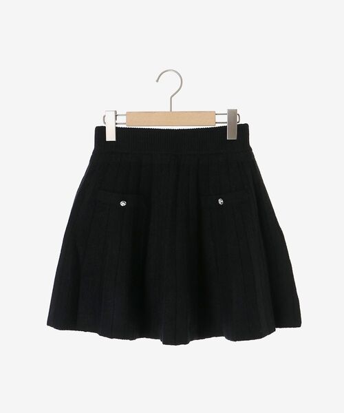 MAJESTIC LEGON（マジェスティックレゴン）の「キラキラボタンプリーツニットスカート（スカート・レディース・アイボリー/ブラック/ベージュ/グレー・MEDIUM）」の12枚目の写真