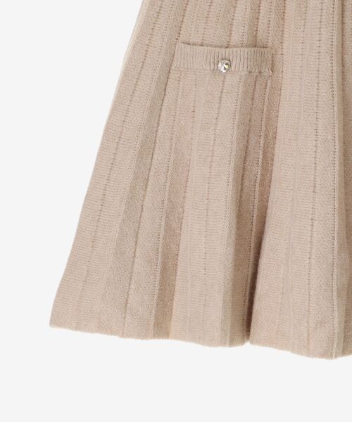 MAJESTIC LEGON（マジェスティックレゴン）の「キラキラボタンプリーツニットスカート（スカート・レディース・アイボリー/ブラック/ベージュ/グレー・MEDIUM）」の15枚目の写真