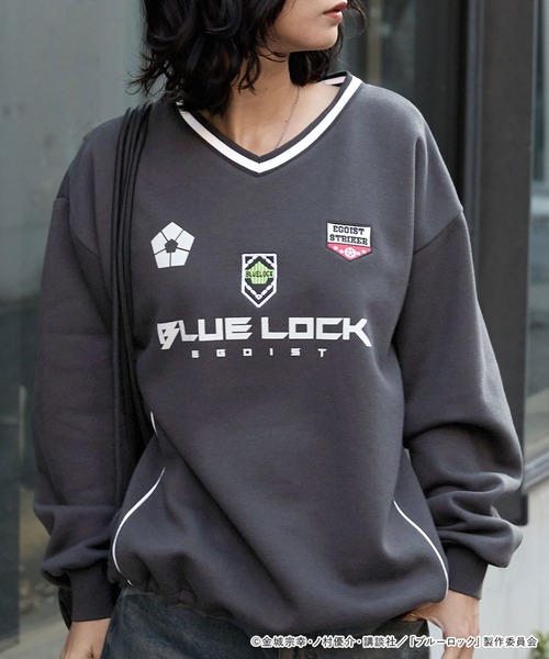 ブルーロック】別注 グラフィック刺繍 ドロスト パイピングライン