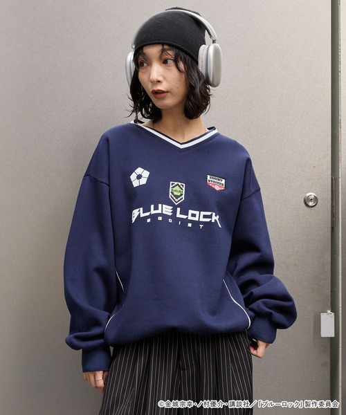 ブルーロック】別注 グラフィック刺繍 ドロスト パイピングライン