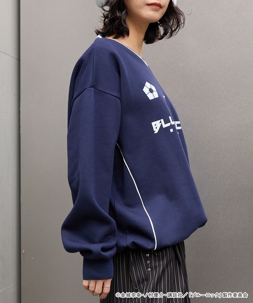 ブルーロック】別注 グラフィック刺繍 ドロスト パイピングライン