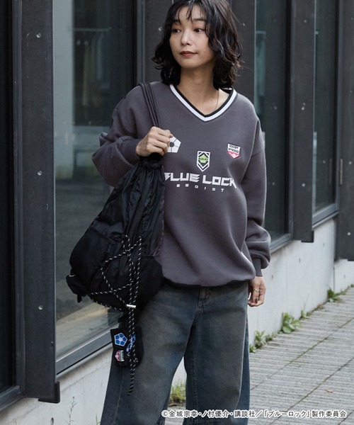 ブルーロック】別注 グラフィック刺繍 ドロスト パイピングライン