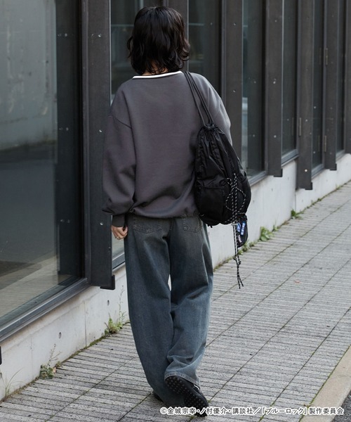 ブルーロック ブルーロック】別注 グラフィック刺繍 ドロスト パイピングライン