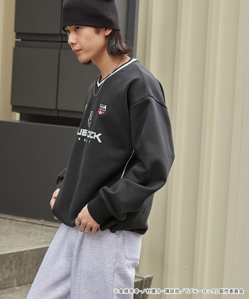 Man まとめ売り専用ページ ブルーロック】別注 グラフィック刺繍 ドロスト パイピングライン