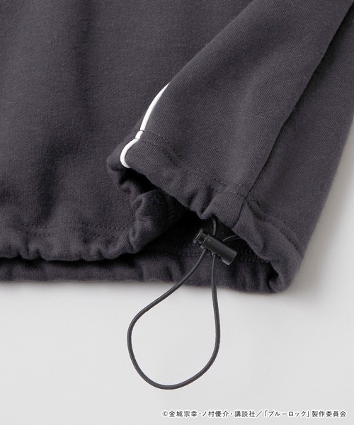 macaronオーダーページ ブルーロック】別注 グラフィック刺繍 ドロスト パイピングライン