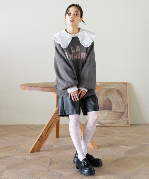 RAGEBLUE(レイジブルー)の「BIGカラーブラウス(シャツ/ブラウス・レディース・ホワイト系2/ホワイト系1/ホワイト系3・FREE)」の5枚目の写真