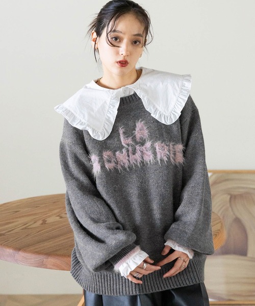 RAGEBLUE(レイジブルー)の「BIGカラーブラウス(シャツ/ブラウス・レディース・ホワイト系2/ホワイト系1/ホワイト系3・FREE)」の6枚目の写真