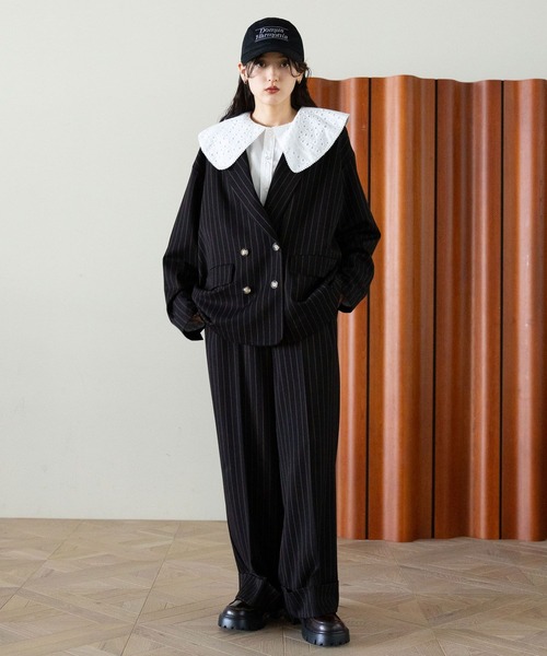 RAGEBLUE(レイジブルー)の「BIGカラーブラウス(シャツ/ブラウス・レディース・ホワイト系2/ホワイト系1/ホワイト系3・FREE)」の10枚目の写真