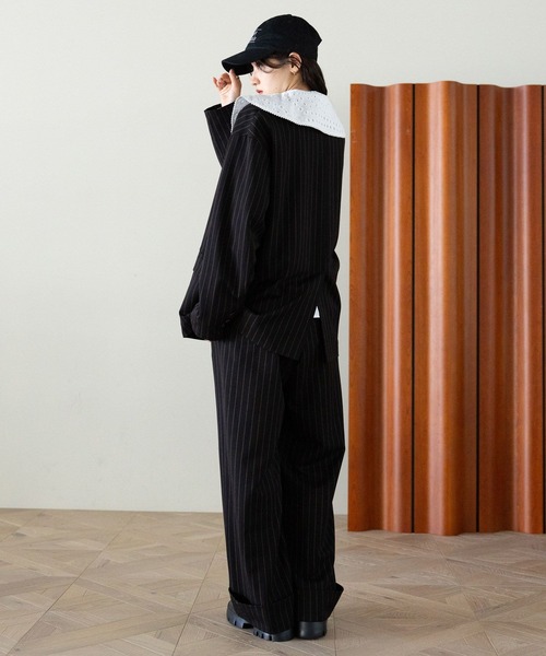 RAGEBLUE(レイジブルー)の「BIGカラーブラウス(シャツ/ブラウス・レディース・ホワイト系2/ホワイト系1/ホワイト系3・FREE)」の11枚目の写真