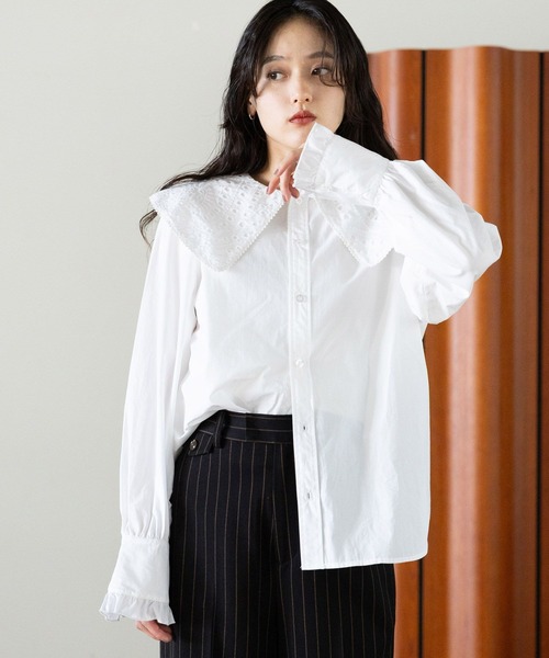 BIGカラーブラウス（シャツ/ブラウス）｜RAGEBLUE（レイジブルー）の