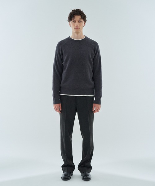 ESTNATION（エストネーション）の「ESTNATION / ヤクウール ミドルゲージニット（ニット/セーター・メンズ・ブラウン/グレー・MEDIUM/LARGE）」の14枚目の写真