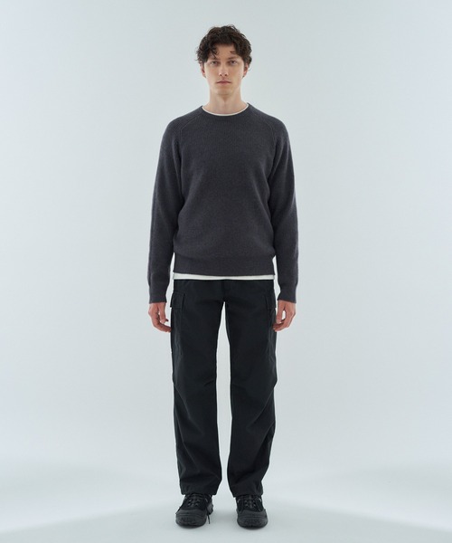ESTNATION（エストネーション）の「ESTNATION / ヤクウール ミドルゲージニット（ニット/セーター・メンズ・ブラウン/グレー・MEDIUM/LARGE）」の18枚目の写真