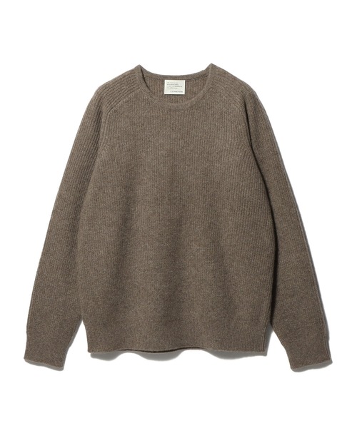 ESTNATION（エストネーション）の「ESTNATION / ヤクウール ミドルゲージニット（ニット/セーター・メンズ・ブラウン/グレー・MEDIUM/LARGE）」の13枚目の写真