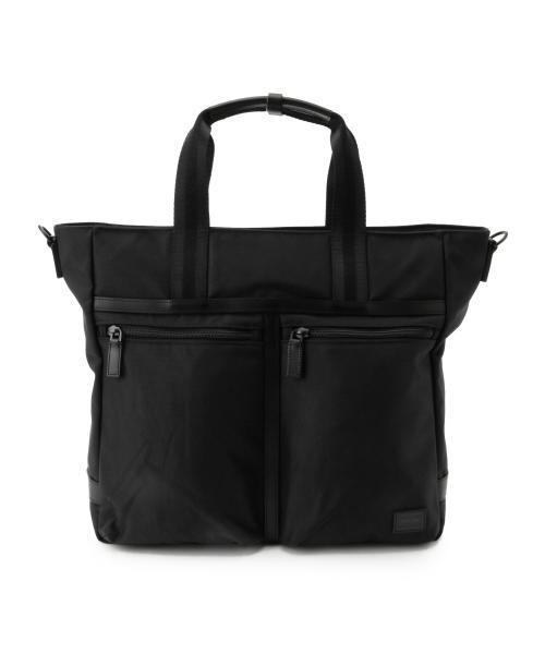 PORTER（ポーター）の「PORTER BOND 2WAY TOTE BAG (B印 YOSHIDA SELECT)（トートバッグ・メンズ・ブラック・ONE SIZE）」の2枚目の写真
