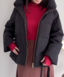 マシンウォッシャブルハイネックリブニット