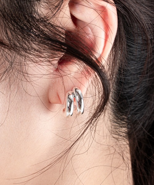 JENNYBIRD(ジェニーバード)の「【JENNY BIRD/ジェニーバード】ミニフープ風デザインピアス Mini Florence Earrings(ピアス(両耳用)・レディース・シルバー/ゴールド/シルバー×ゴールド・FREE)」の21枚目の写真