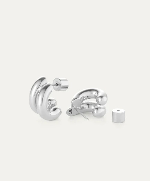JENNYBIRD(ジェニーバード)の「【JENNY BIRD/ジェニーバード】ミニフープ風デザインピアス Mini Florence Earrings(ピアス(両耳用)・レディース・シルバー/ゴールド/シルバー×ゴールド・FREE)」の19枚目の写真