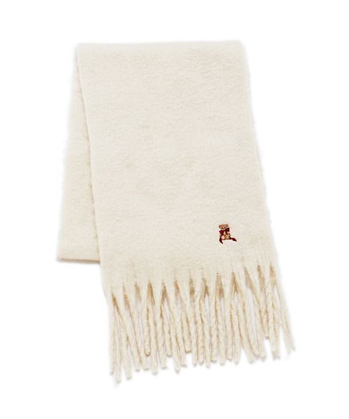 SNIDEL（スナイデル）の「リボンベアーマフラー（マフラー・レディース・アイボリー/ライトブルー/ベージュ・F）」の7枚目の写真