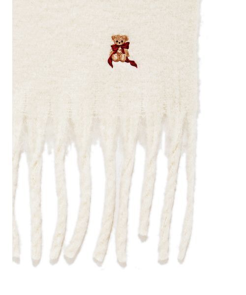 SNIDEL（スナイデル）の「リボンベアーマフラー（マフラー・レディース・アイボリー/ライトブルー/ベージュ・F）」の8枚目の写真