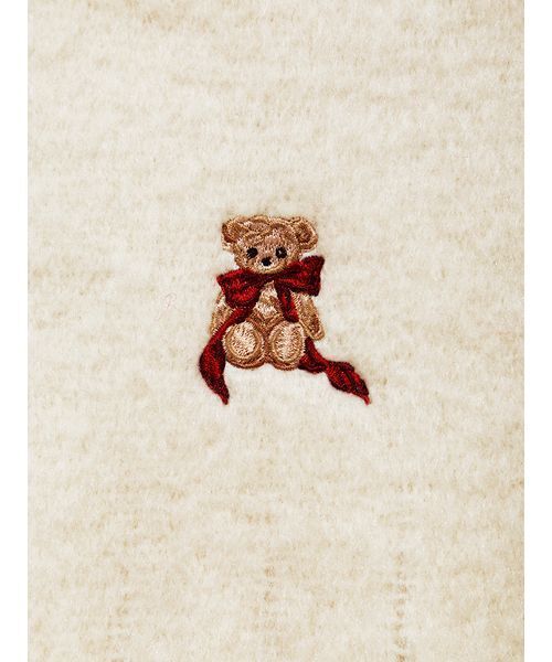 SNIDEL（スナイデル）の「リボンベアーマフラー（マフラー・レディース・アイボリー/ライトブルー/ベージュ・F）」の9枚目の写真