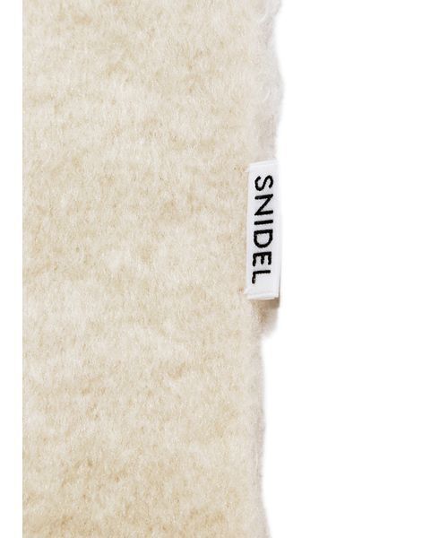 SNIDEL（スナイデル）の「リボンベアーマフラー（マフラー・レディース・アイボリー/ライトブルー/ベージュ・F）」の10枚目の写真