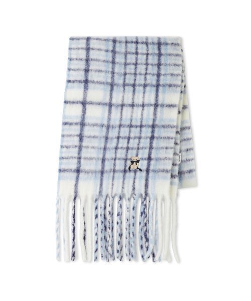 SNIDEL（スナイデル）の「リボンベアーマフラー（マフラー・レディース・アイボリー/ライトブルー/ベージュ・F）」の14枚目の写真