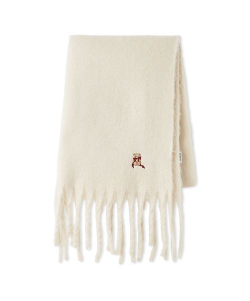 SNIDEL（スナイデル）の「リボンベアーマフラー（マフラー・レディース・アイボリー/ライトブルー/ベージュ・F）」の15枚目の写真