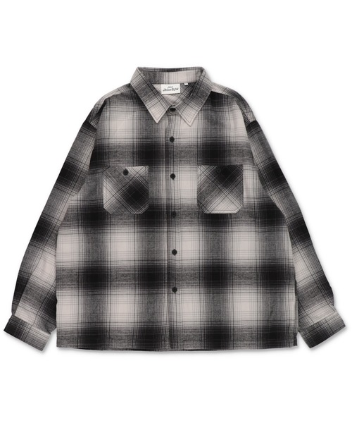 SPINNS（スピンズ）の「ネルチェックシャツ/ギンガム/ブロック/オンブレ（シャツ/ブラウス・メンズ・ブラック/ベージュ/ネイビー/ブラウン/オフホワイト/ブルー・ONESIZE）」の21枚目の写真