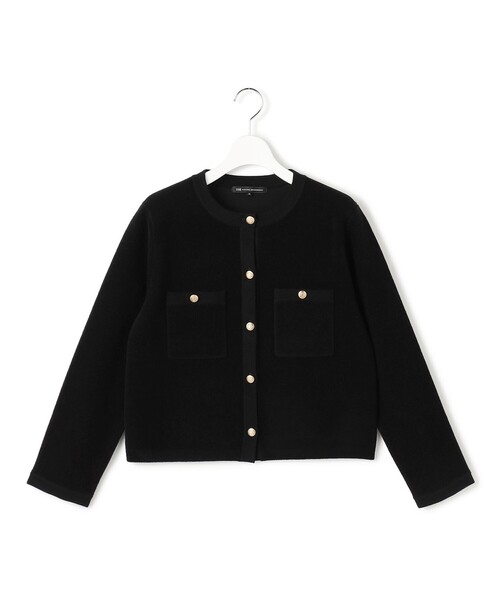 23区（ニジュウサンク）の「ベロアニット カーディガン（カーディガン/ボレロ・レディース・アイボリー系/ブラック系・40/38）」の12枚目の写真