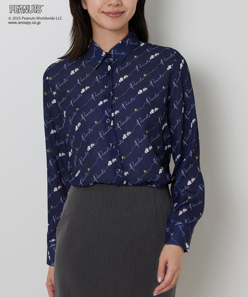 PEANUTS】ライン柄長袖シャツ（シャツ/ブラウス）｜NARACAMICIE（ナラ