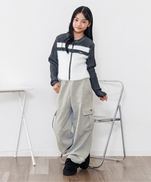 裏起毛フロントネームカーゴパンツ（カーゴパンツ）｜algy（アルジー