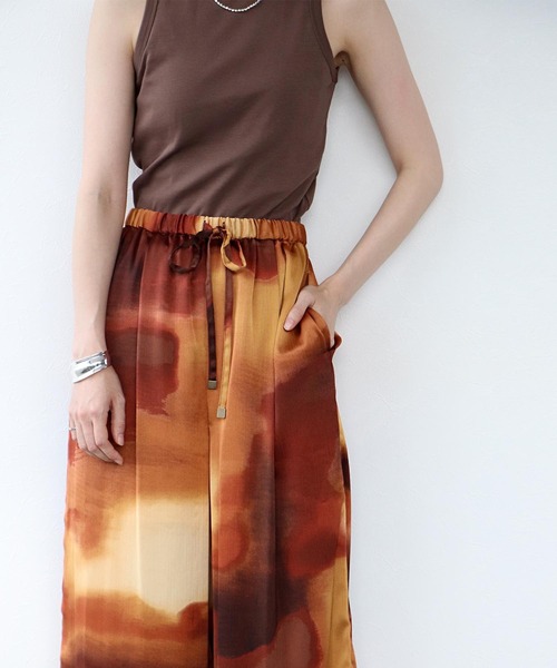 Jines（ジネス）の「グラデーションカラーワイドパンツ（その他パンツ・レディース・オレンジ/ブルー・38）」の7枚目の写真