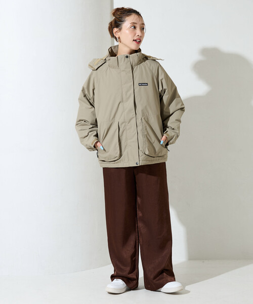 FREAK'S STORE（フリークスストア）の「限定展開 Columbia/コロンビア W Tree Swallo Insulated Jacket/ウィメンズ ツリー スワロー インサレーテッド ジャケット（ダウンジャケット/コート・レディース・ベージュ/ブラック・MEDIUM）」の5枚目の写真